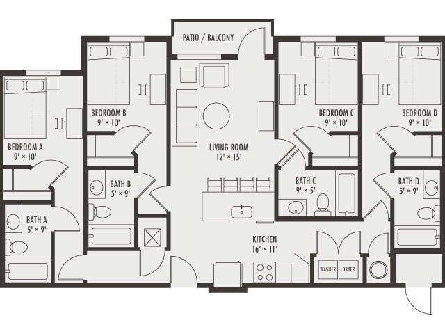 Unit Private Private floor plan